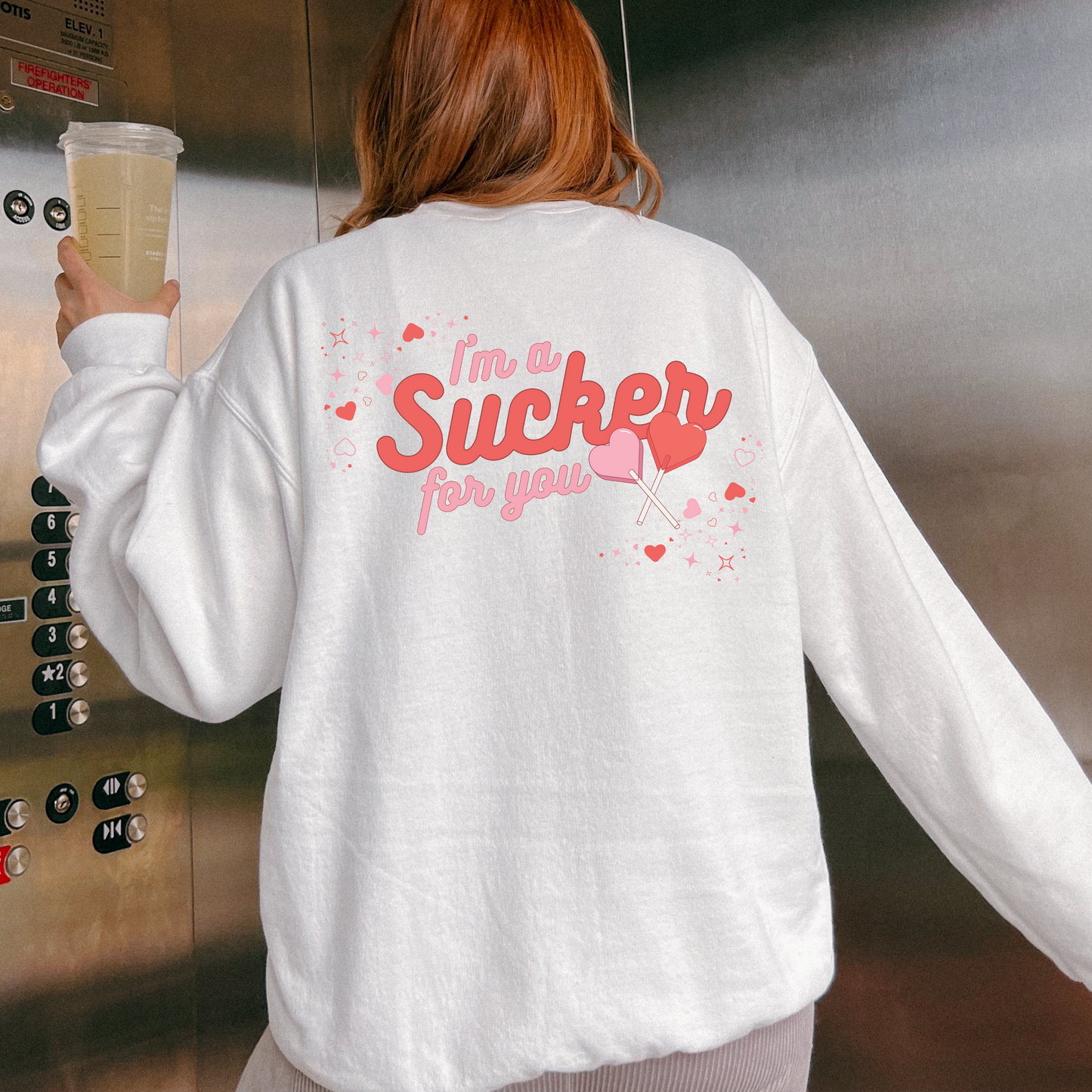 I Am a Sucker For You Valentine's Day Crewneck