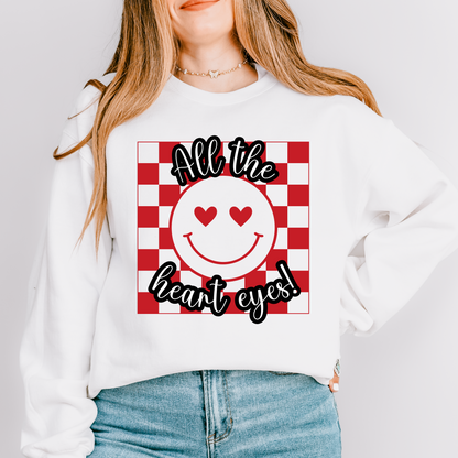 Smiley Heart Eyes Crewneck Sweatshirt