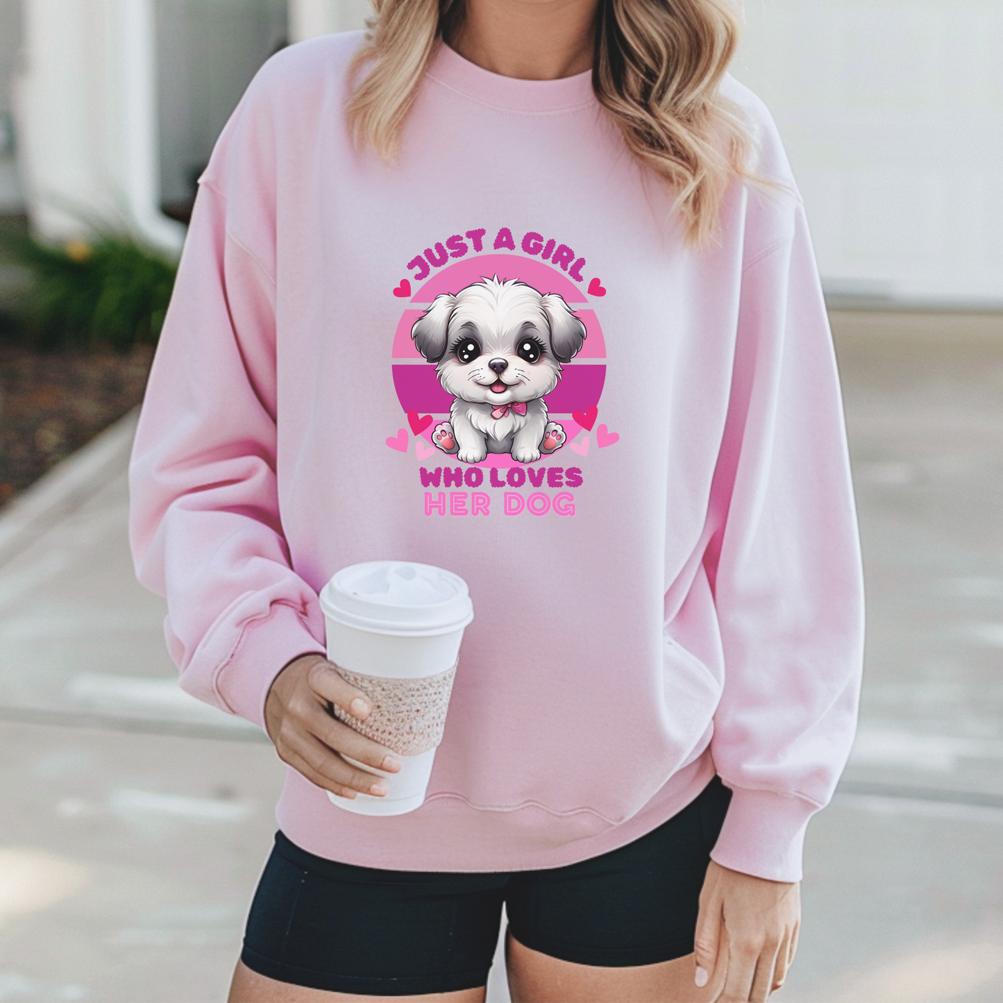 Just a Girl Who Loves Her Dog Sweatshirt