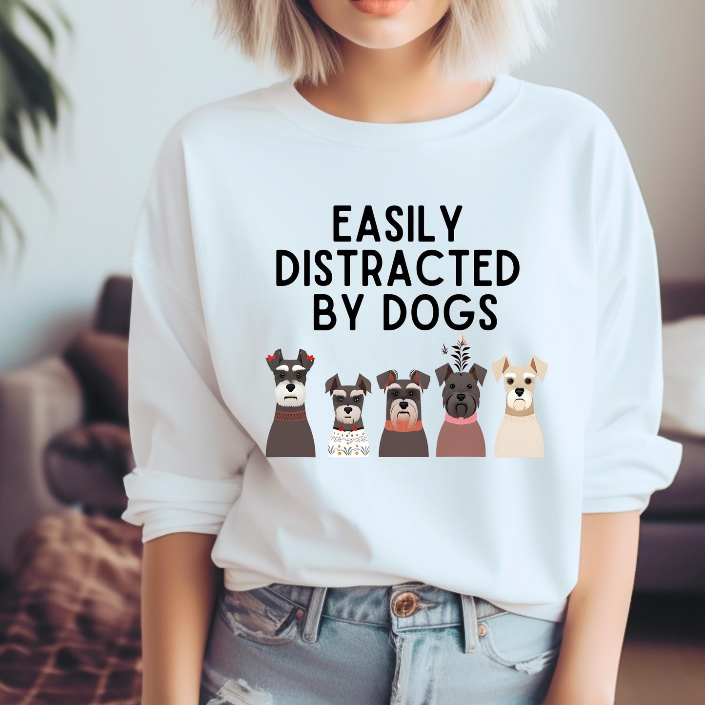 Easily Distracted By Dogs Sweatshirt