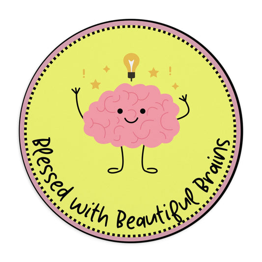 Blessed with Beautiful Brains Mousepad