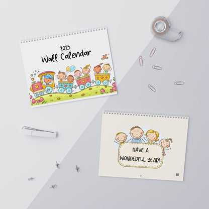 2025 Cute Kids Wall Calendar