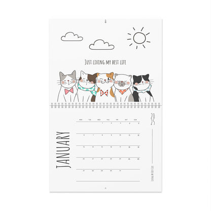 2025 Cute Cat Wall Calendars