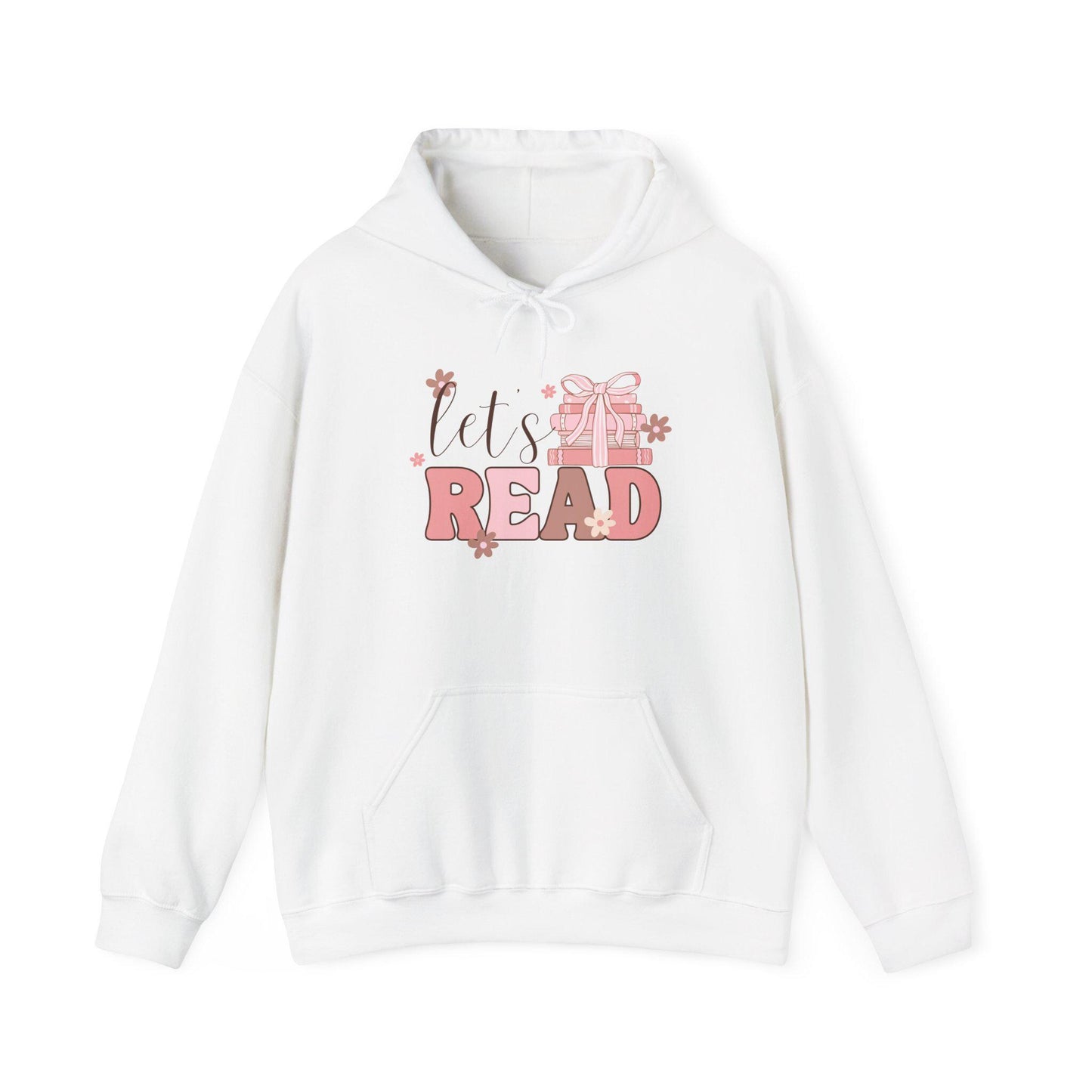 Let's Read Floral Hoodie