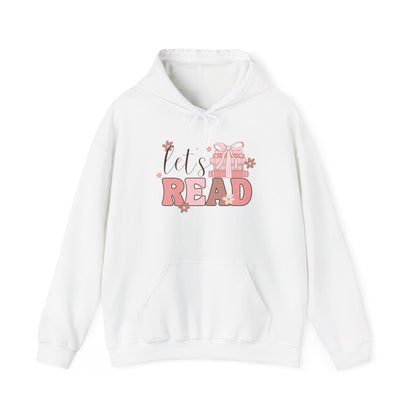 Let's Read Floral Hoodie