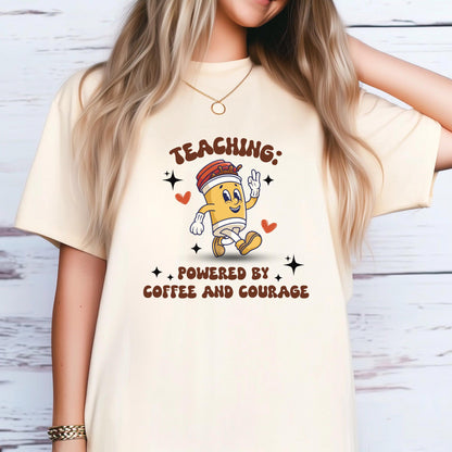 Powered by Coffee and Courage T-shirt