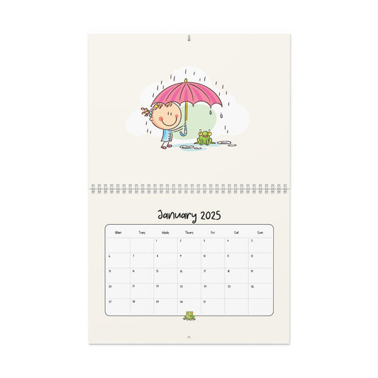 2025 Cute Kids Wall Calendar