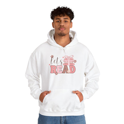 Let's Read Floral Hoodie