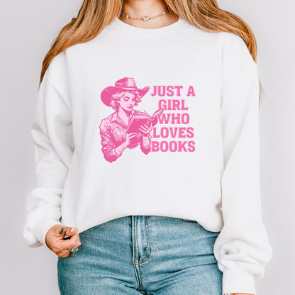 Just a Girl Who Loves BooksCrewneck