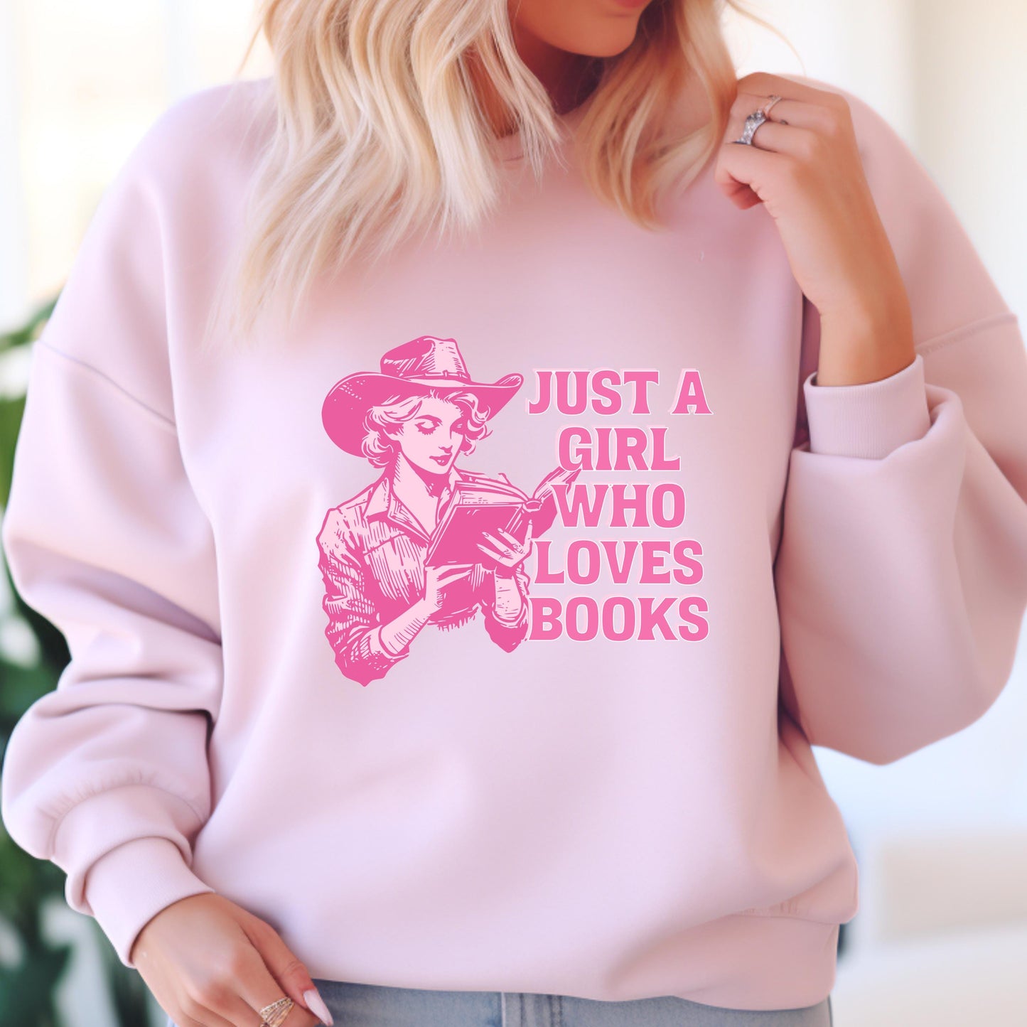 Just a Girl Who Loves BooksCrewneck