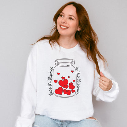 Love Multiplies in This Classroom Teacher Crewneck