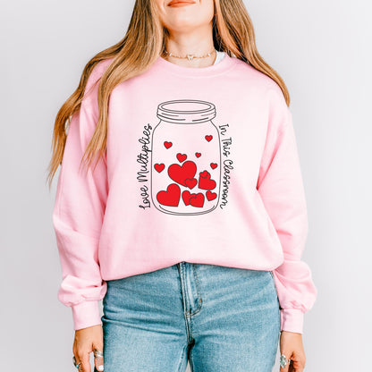 Love Multiplies in This Classroom Teacher Crewneck