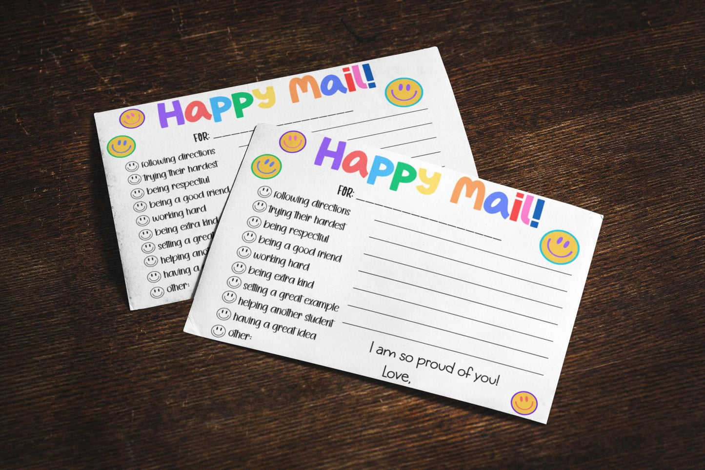 Happy Mail Student Shoutout Postcards