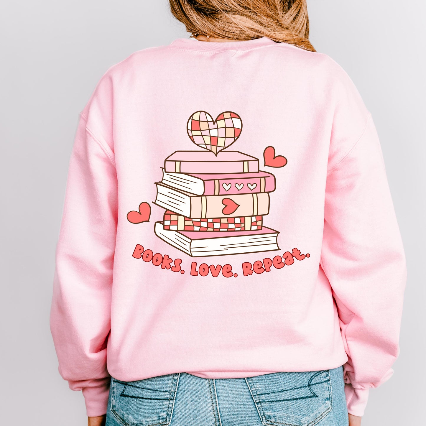 Books Love Repeat Crewneck