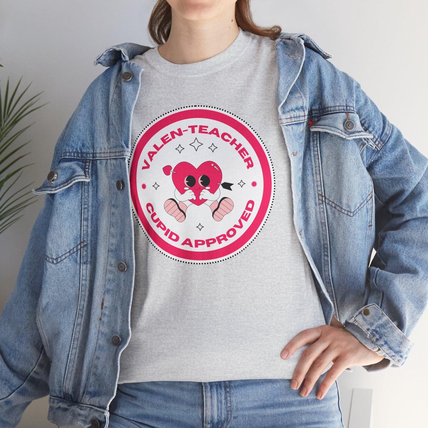 Valen-Teacher Cupid Approved Tee