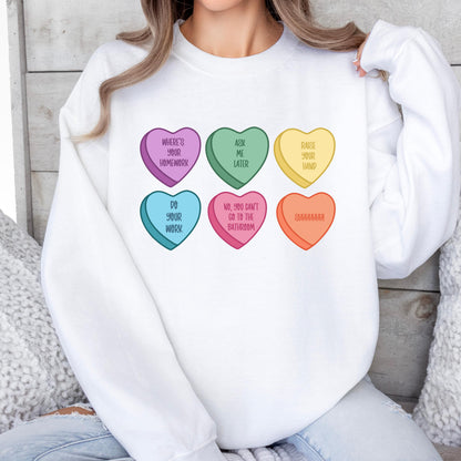 Snarky Conversation Hearts Edition Crewneck