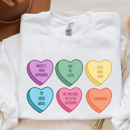 Snarky Conversation Hearts Edition Crewneck