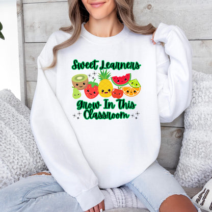 Sweet Learners Grow in This Classroom Crewneck