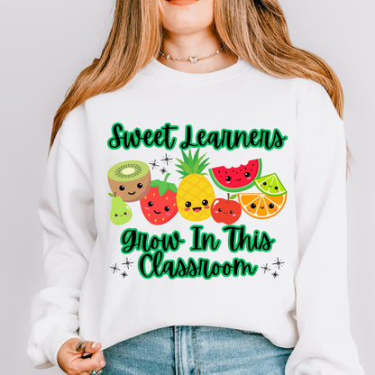 Sweet Learners Grow in This Classroom Crewneck