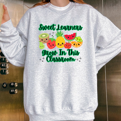 Sweet Learners Grow in This Classroom Crewneck