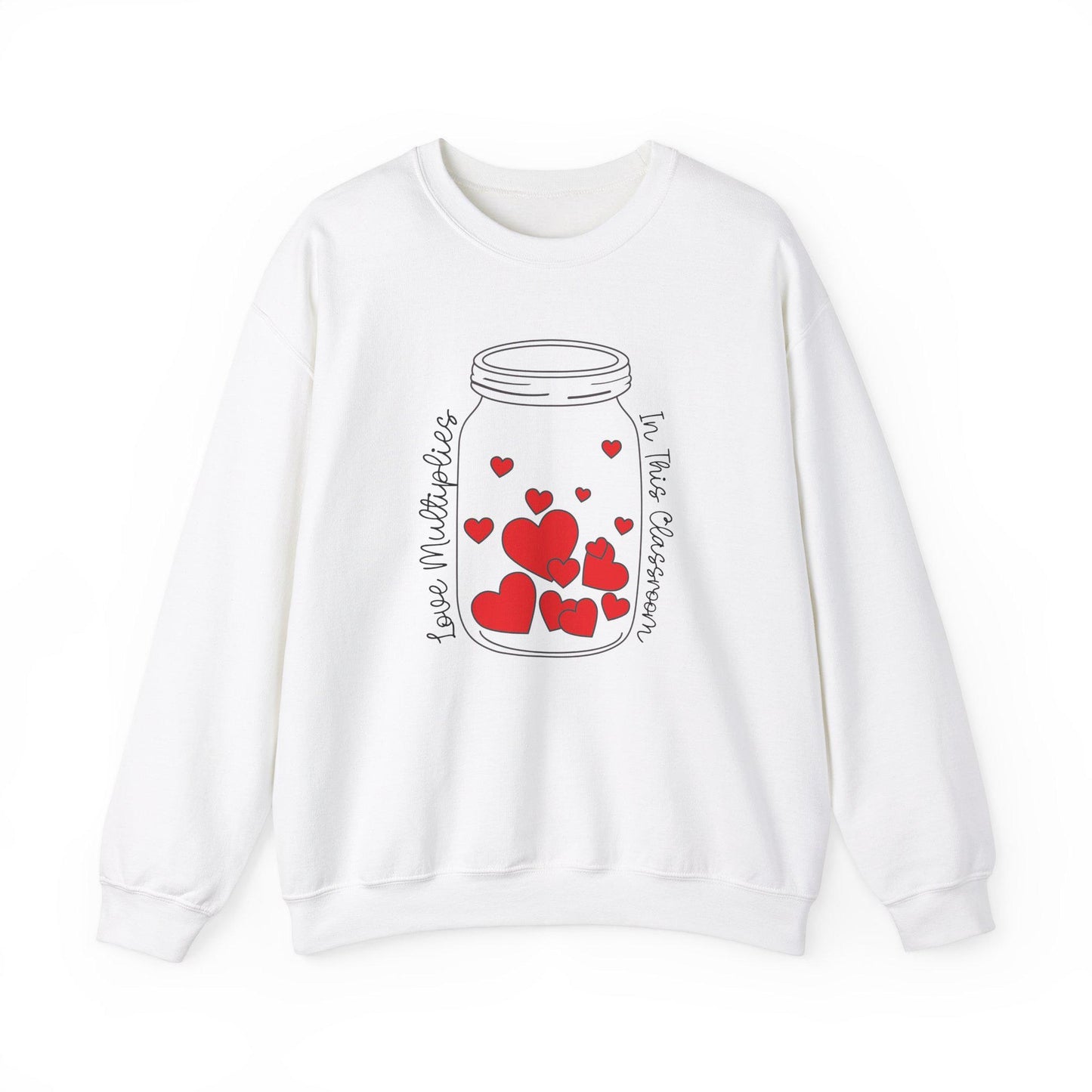 Love Multiplies in This Classroom Teacher Crewneck