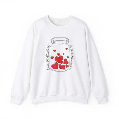 Love Multiplies in This Classroom Teacher Crewneck