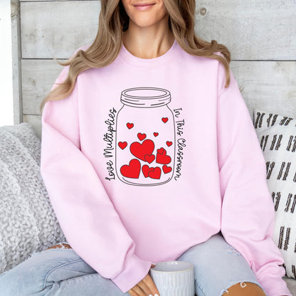 Love Multiplies in This Classroom Teacher Crewneck