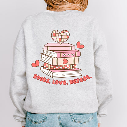 Books Love Repeat Crewneck