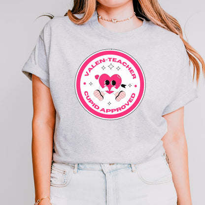 Valen-Teacher Cupid Approved Tee