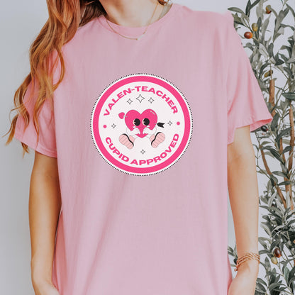 Valen-Teacher Cupid Approved Tee