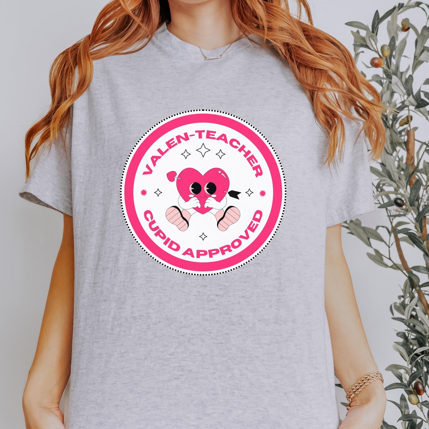 Valen-Teacher Cupid Approved Tee