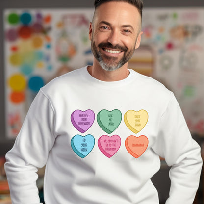 Snarky Conversation Hearts Edition Crewneck