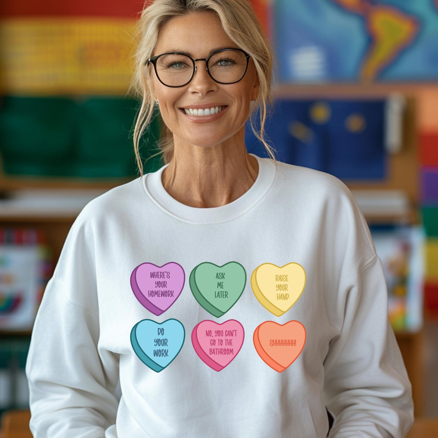 Snarky Conversation Hearts Edition Crewneck