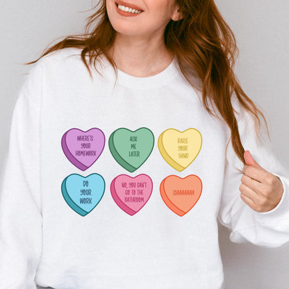 Snarky Conversation Hearts Edition Crewneck