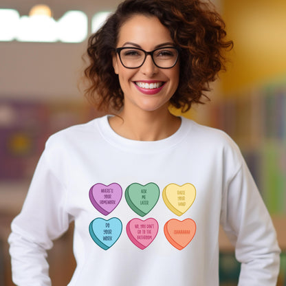 Snarky Conversation Hearts Edition Crewneck