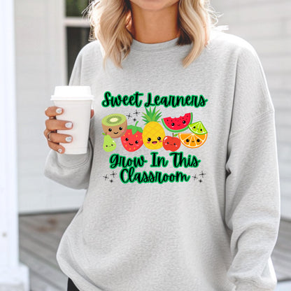 Sweet Learners Grow in This Classroom Crewneck