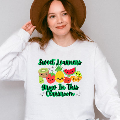 Sweet Learners Grow in This Classroom Crewneck