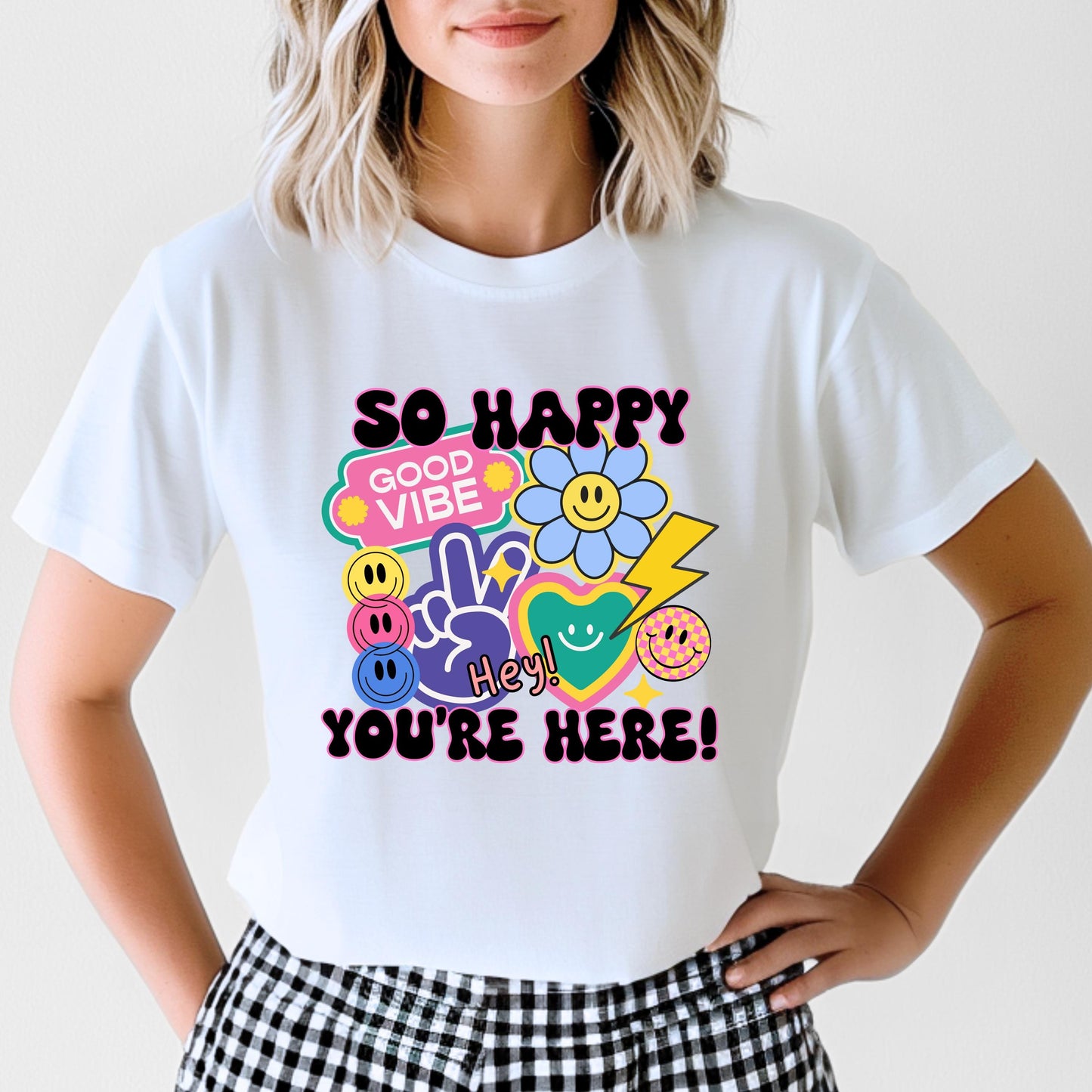 So Happy You're Here Teacher Tee