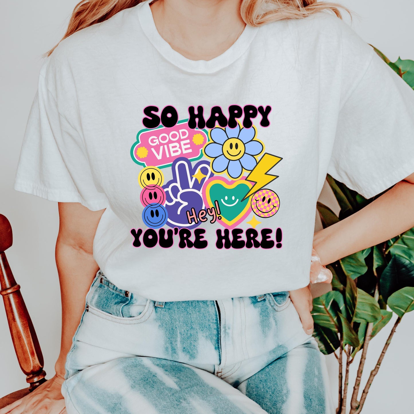 So Happy You're Here Teacher Tee