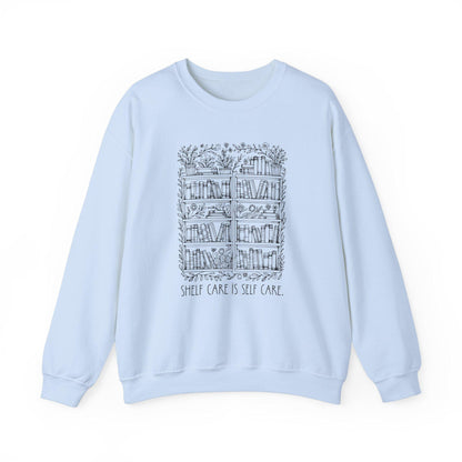 Shelf Care is Self Care Crewneck